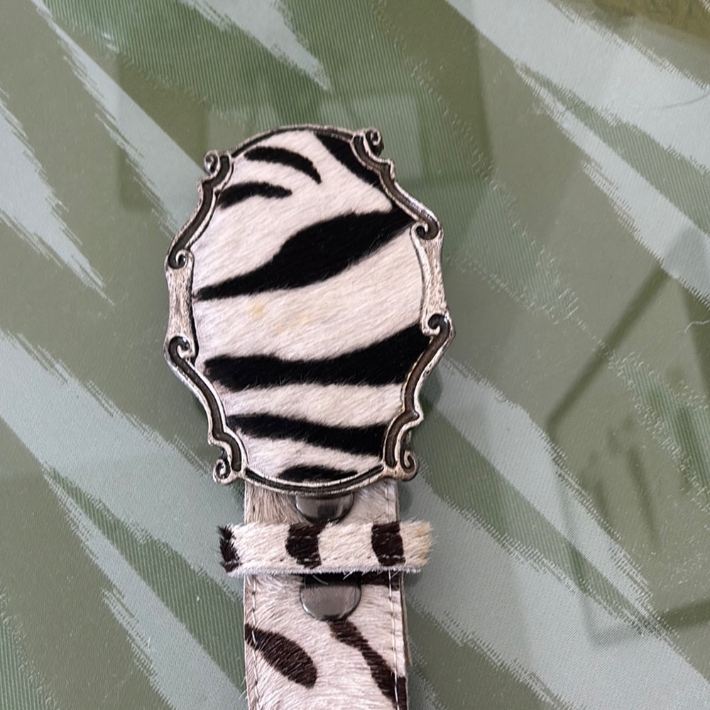 Zebra Print Women's Belt